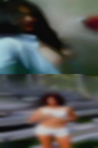 A nude girls belly that hangs over hot her knickers.